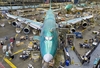 Boeing completes the assembly of the first 747-8 freighter in 2009
