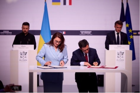 Ukraine and France sign key agreements on defence, nuclear energy and infrastructure