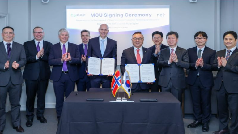 Nel and Korea Hydro & Nuclear Power Partner for Clean Hydrogen Development